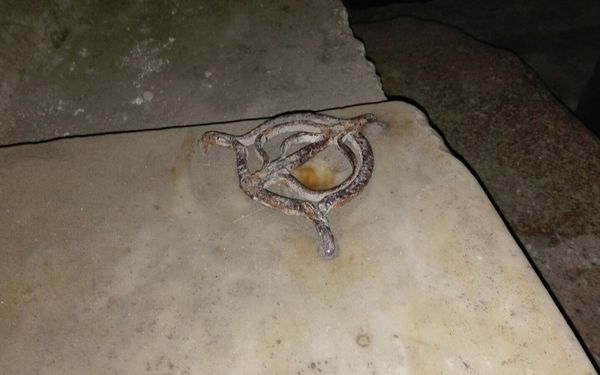 The stone hollowed out by the martyrs' blood, Basilica of Santi Martiri, Cimitile